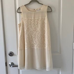 Cream shift dress